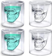 Totenkopf Gläser Kristall Schnaps Halloween Cocktail 150ml