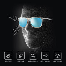Polarisierte Kohlefaser Sonnenbrille Herren Quadratisch
