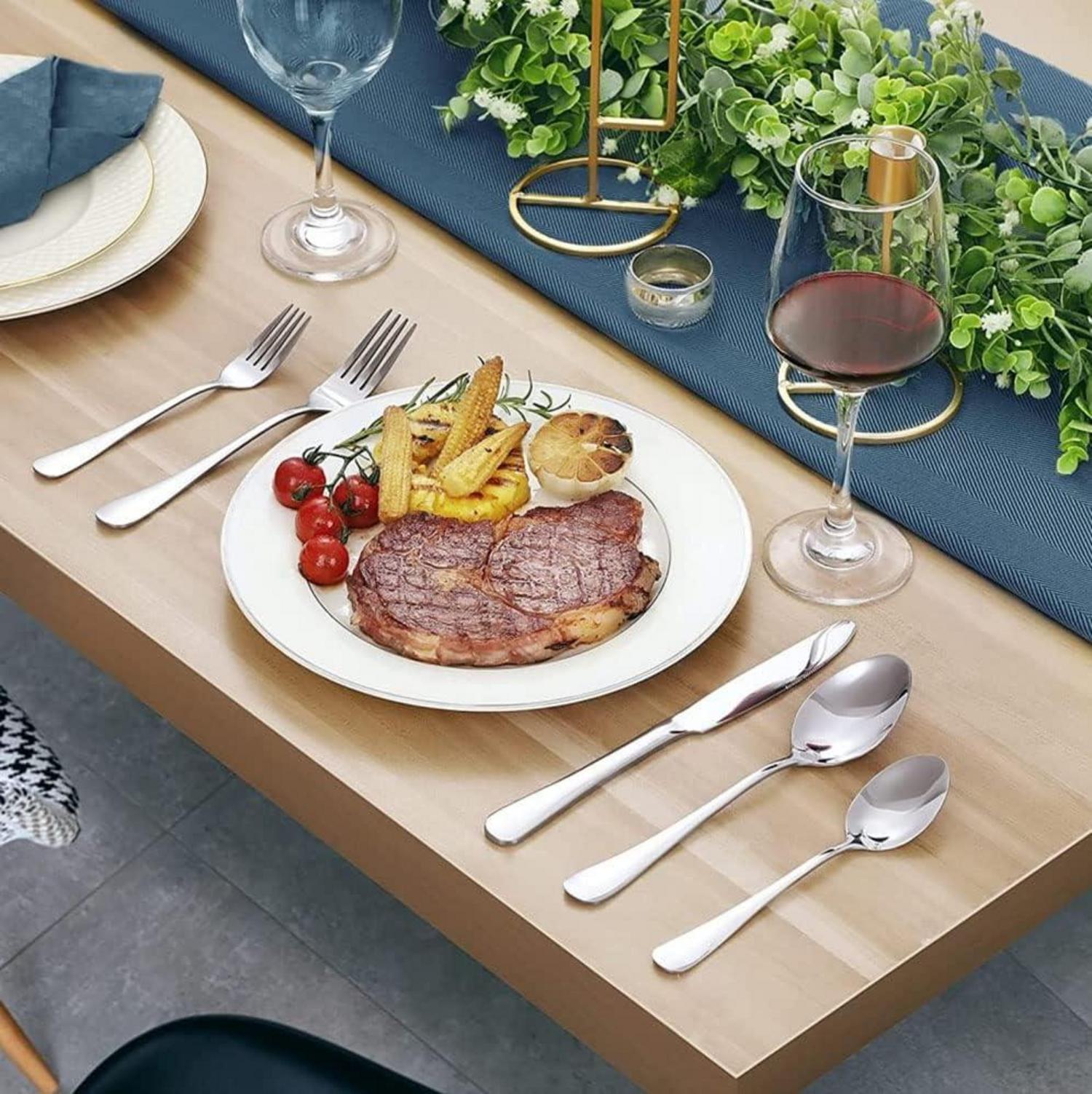 Premium Edelstahl Besteck Set 40-teilig für 8