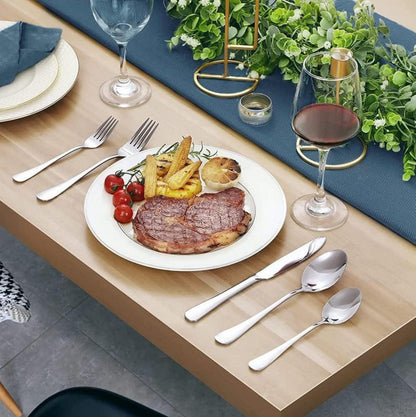 Premium Edelstahl Besteck Set 40-teilig für 8