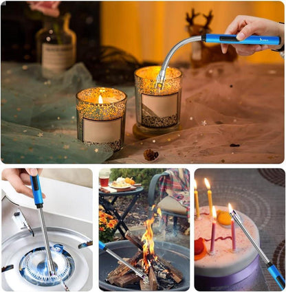 Elektrisches Lichtbogen-Feuerzeug mit 360° flexiblem Hals, USB