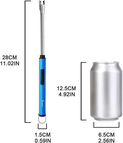 SUPRUS Elektrisches Lichtbogen Feuerzeug USB Wiederaufladbar Blau