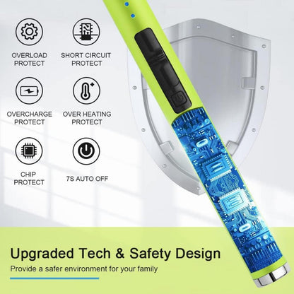 SUPRUS Elektronisches Lichtbogen Feuerzeug USB Aufladbar Gelb