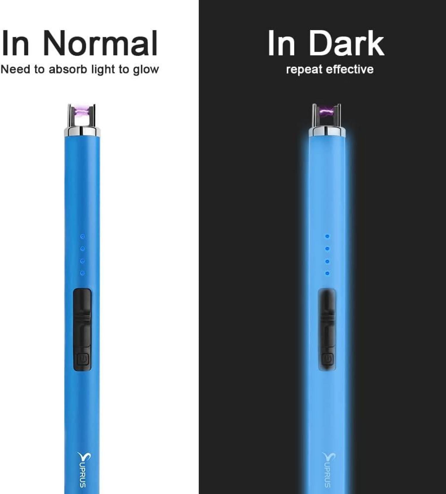 Elektronisches Plasma Feuerzeug Stab USB aufladbar - Blau