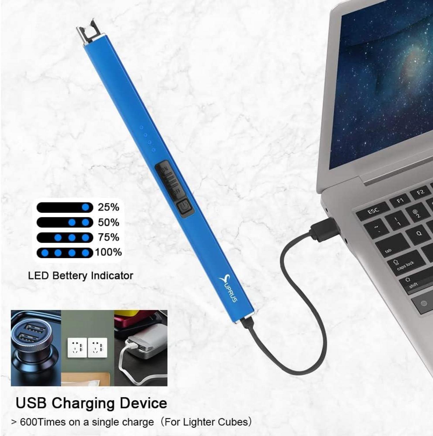 Elektrisches USB Feuerzeug SUPRUS wiederaufladbar winddicht