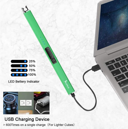 Elektrisches USB-Lichtbogen Feuerzeug Leuchtfeuerzeug Wiederaufladbar