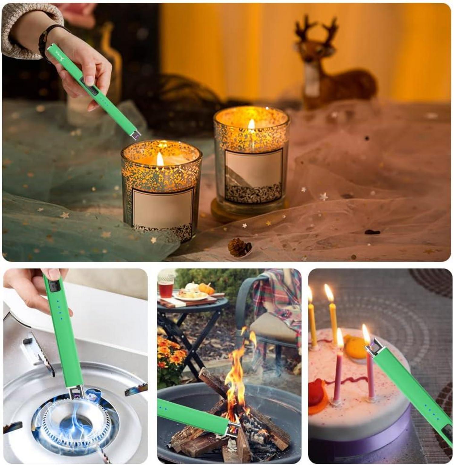 Leuchtfeuerzeug Dunkel leuchtet elektrisch Kerzenanzünder