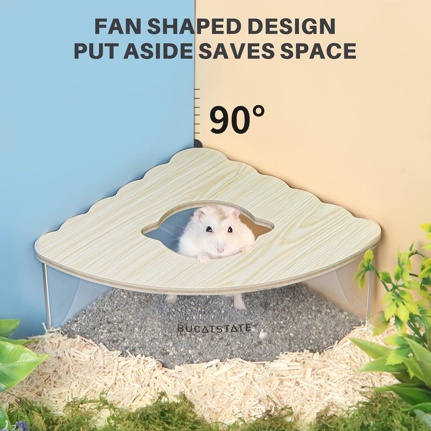 Acryl Hamster-Sandbad-Container 16x16x8,2cm für Kleintiere