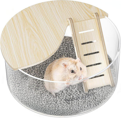 Acryl Hamster Sandbad Container für Kleintiere 20x8,2cm