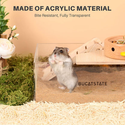 Acryl Hamster-Sandbad für Mäuse & Rennmäuse 20cm Durchmesser