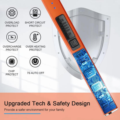 Wiederaufladbares Elektrisches Feuerzeug USB-Lichtbogenanzünder Orange