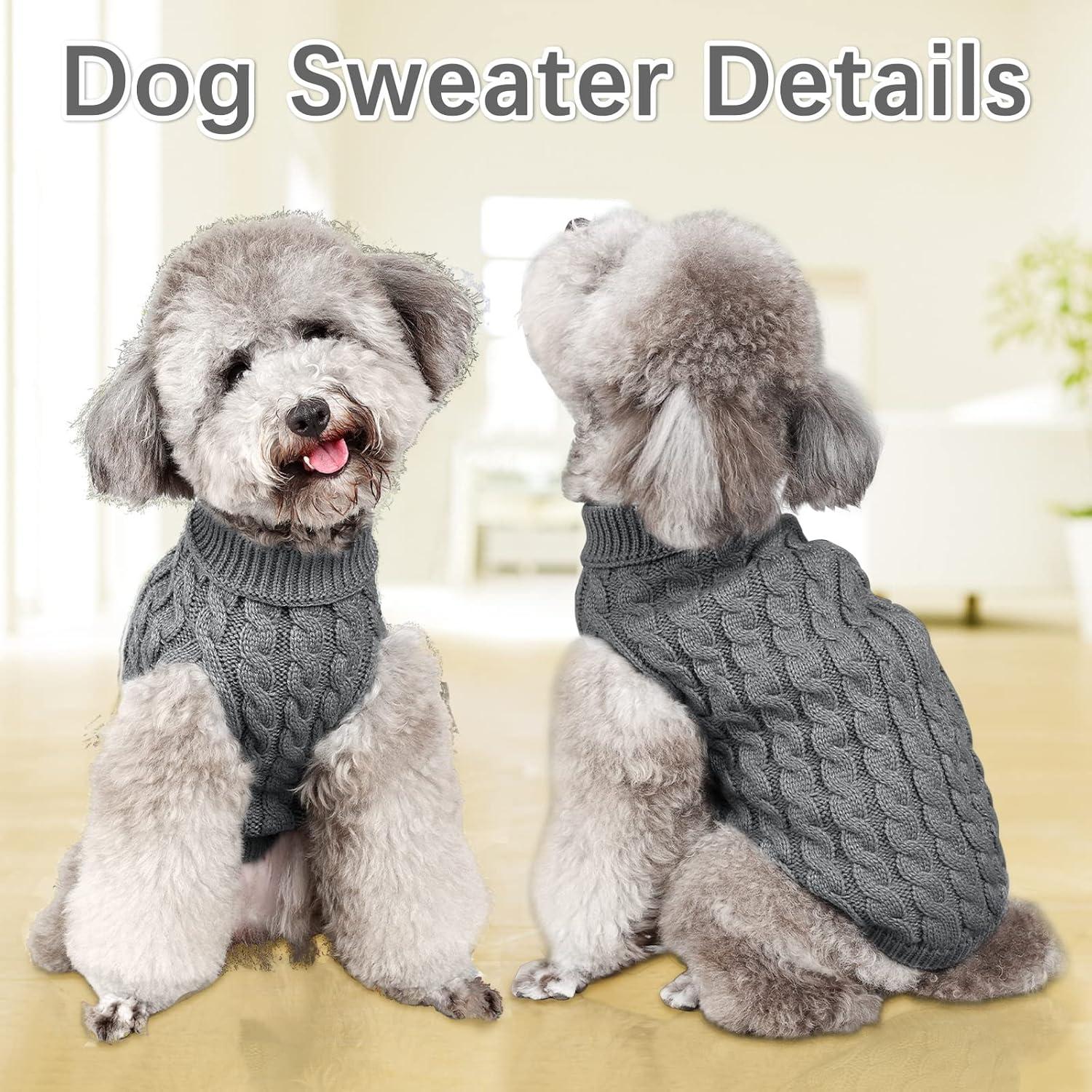 Hundepullover Winter Warmer Rollkragen Strickpullover X-Large