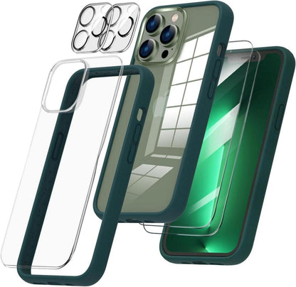 iPhone 13 Pro Hülle Flüssig Silikon Bumper Case mit Screen und