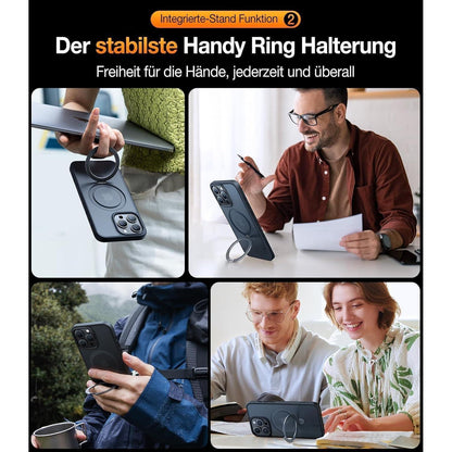 TORRAS iPhone 14 Pro Hülle MagSafe-Ständer Schwarz Magnetic