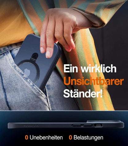 iPhone 13/14 Hülle MagSafe Schwarz Militärstandard Stoßfest