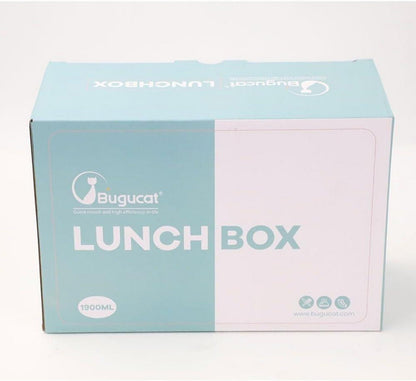 Bugucat Lunchbox Kinder Bentobox 1900ML 5 Fächer Vesperbox Picknick Arbeit