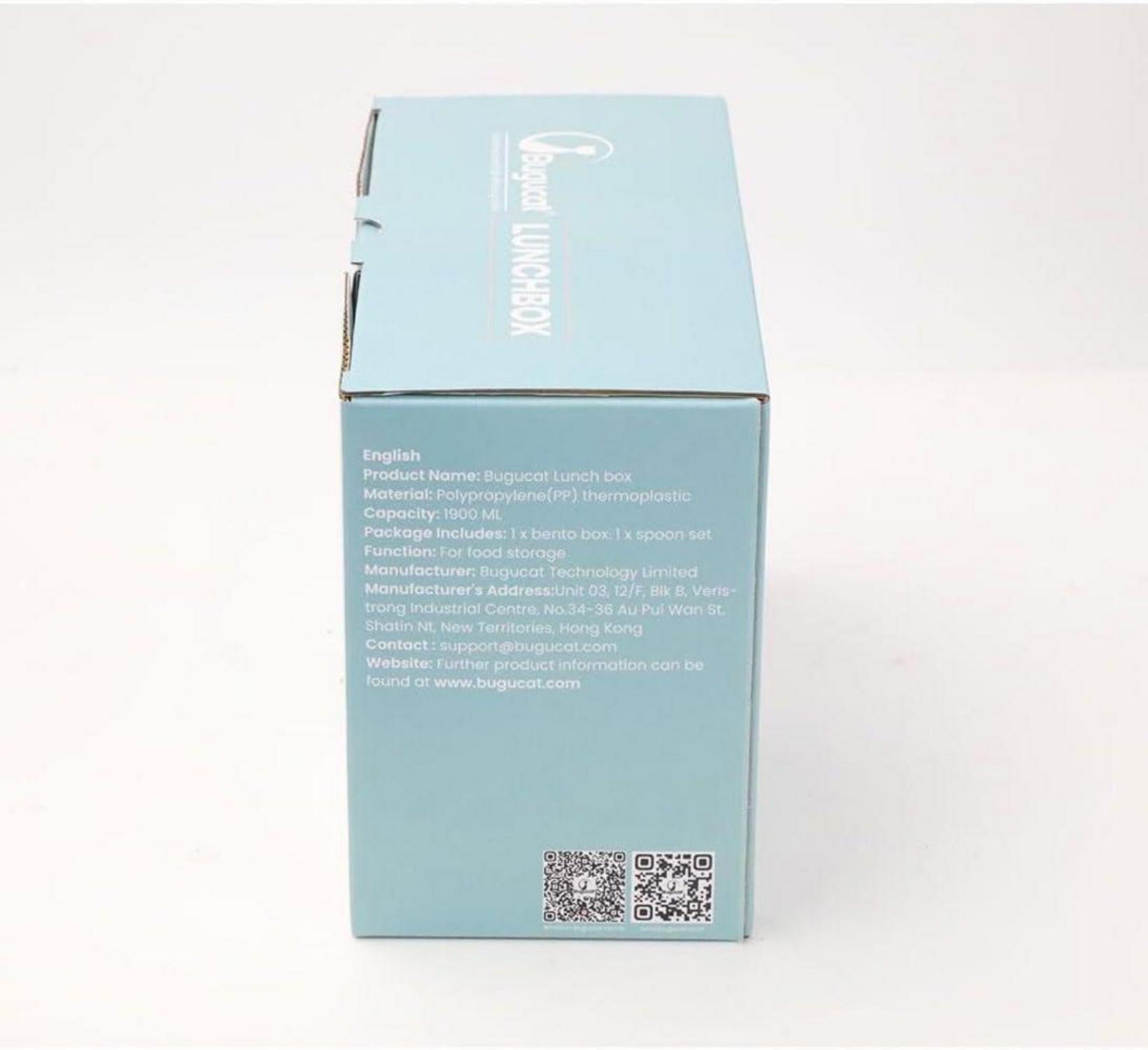 Bugucat Lunchbox Kinder Fächern 1900ML Bentobox Lunchbox Frühstücksbox 2-Lagige Brotdose