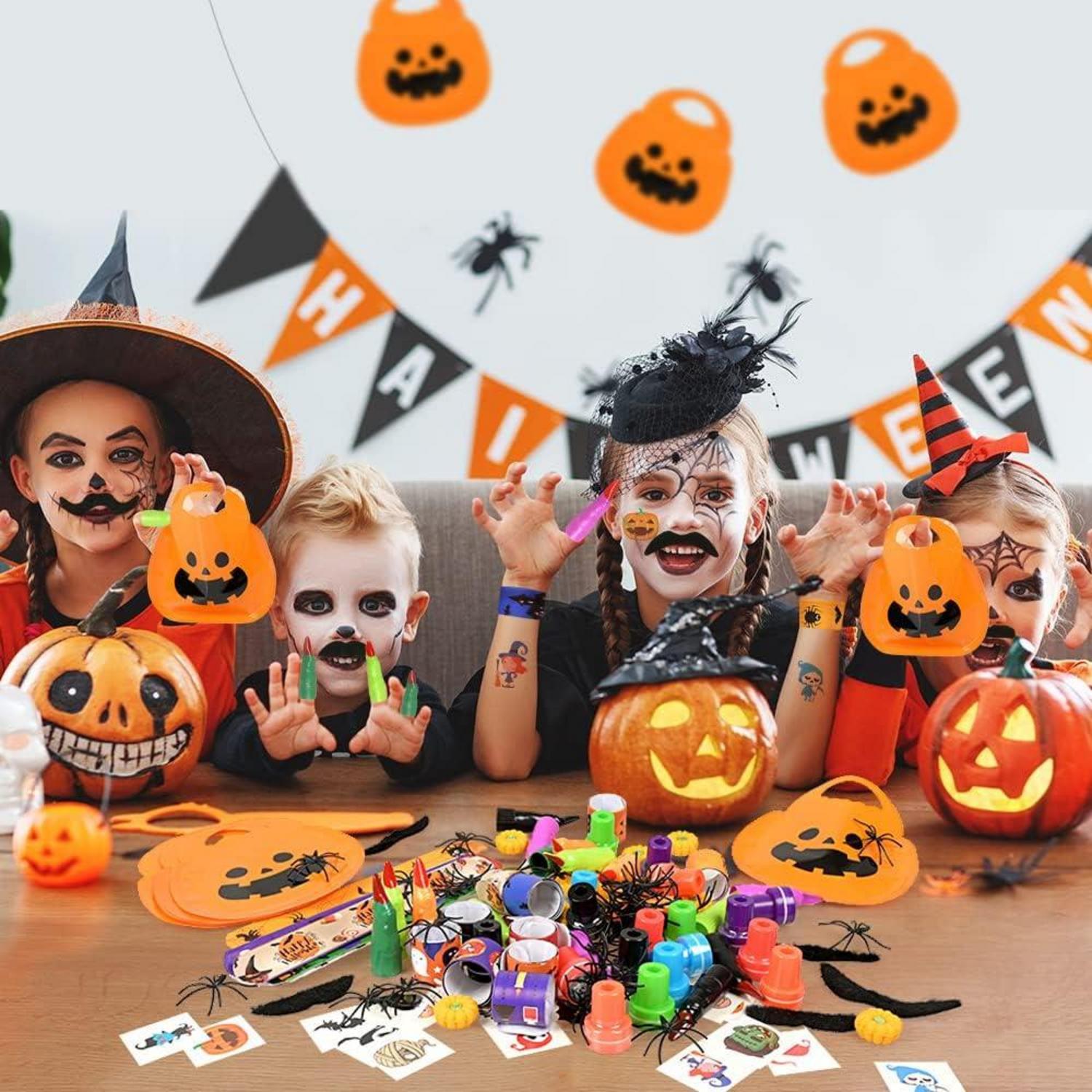 Halloween Kinder Mitgebsel Set Kostüm Party Taschen 162-teilig