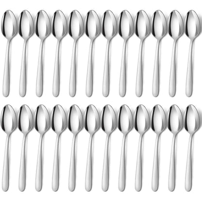 24 Stück Suppenlöffel Set Edelstahl Esslöffel Tafellöffel
