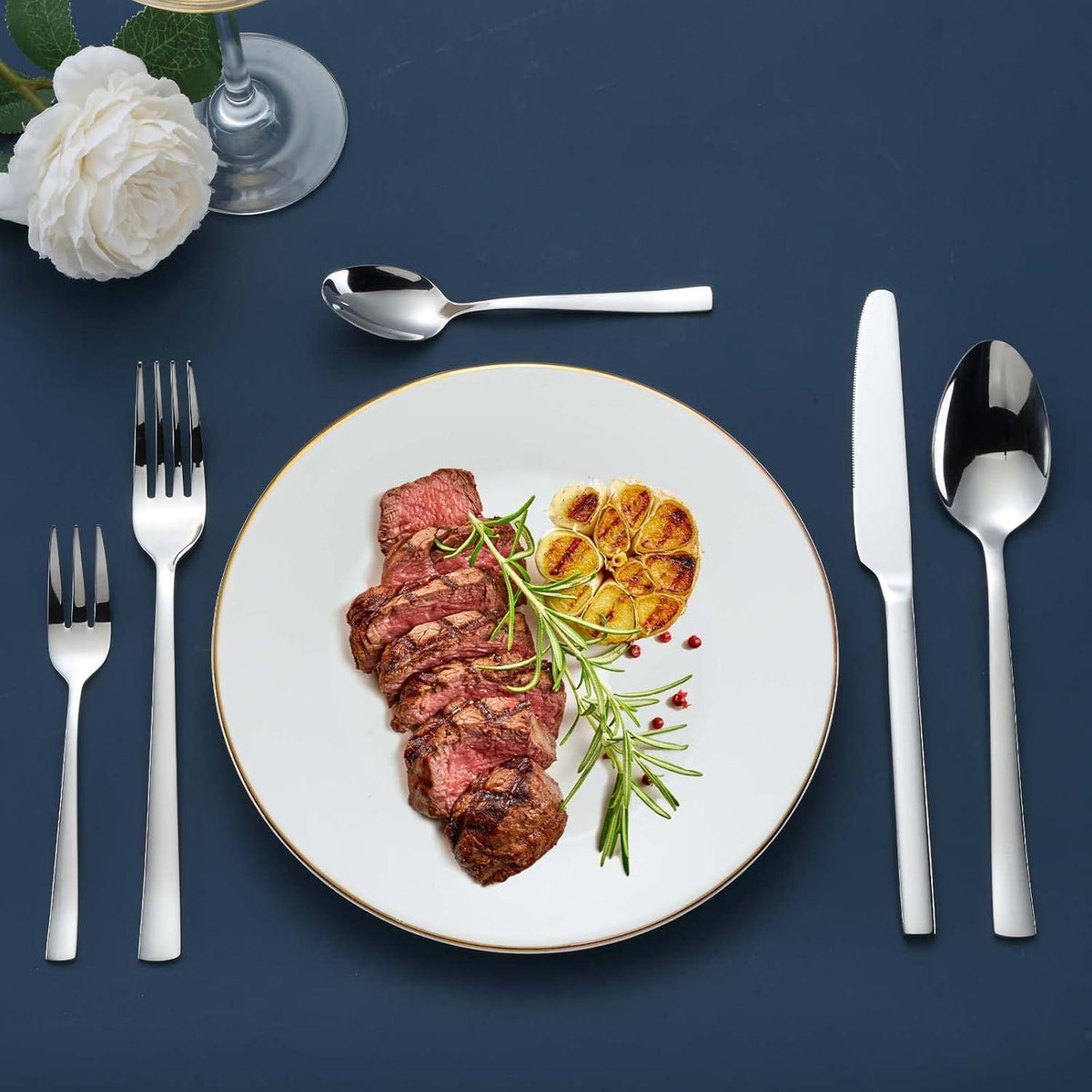 Besteckset 30-teilig für 6 Personen, Edelstahl, spülmaschinenfest
