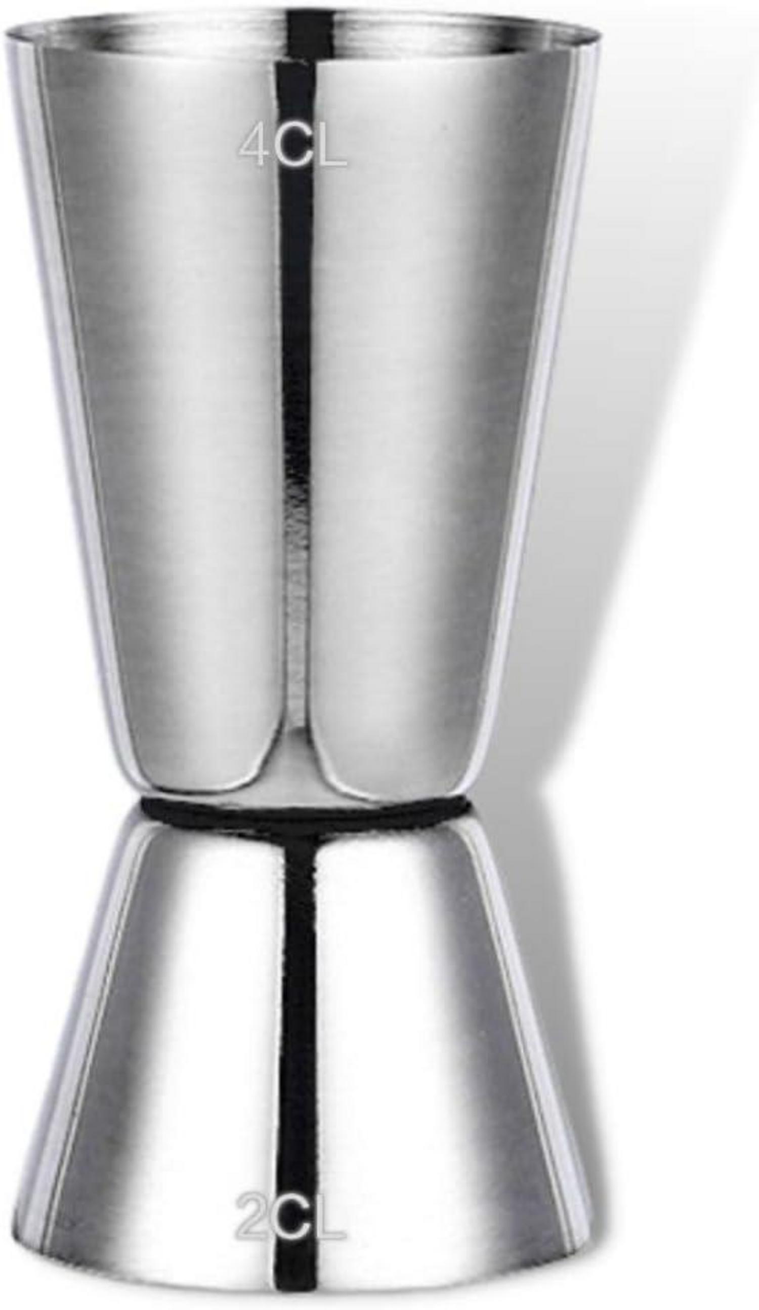 Doppelter Jigger Cocktail Messbecher 2CL 4CL Edelstahl