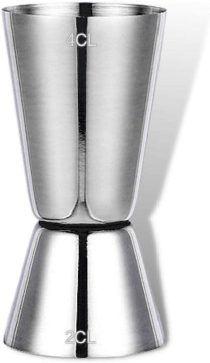 Doppelter Jigger Cocktail Messbecher 2CL 4CL Edelstahl