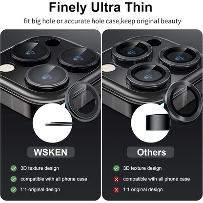 WSKEN Kamera Schutz iPhone 14 Pro Max Kameraschutz 9H