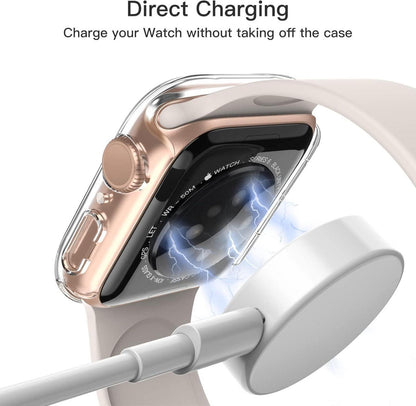 Hülle Displayschutz Apple Watch SE Series 6 5 4 44 mm 2 Stück