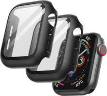 Displayschutz Hülle Apple Watch SE Series 6 5 4 44mm 2 Stück Schwarz