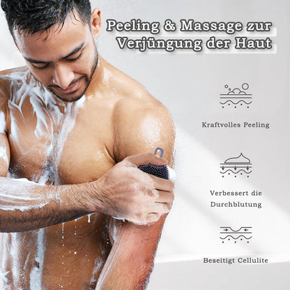 Silikon Körperbürste Doppelseitig Badebürste Peeling Massage