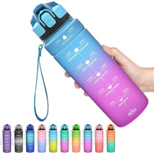 Coolfel Sport Trinkflasche BPA-frei mit Zeitmarkierung 2l