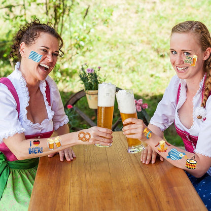 Bayrische Oktoberfest Tattoos, Wasserdichte Kinder Erwachsene Aufkleber