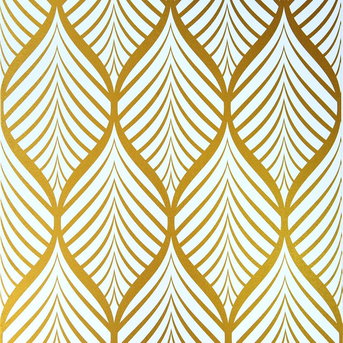 Geometrische Selbstklebende Tapete Gold Weiß Moderne Wasserdichte