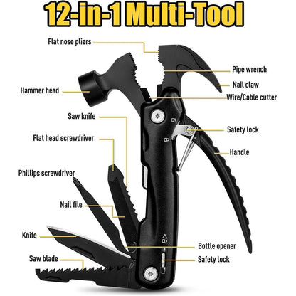 ZOOI Multitool 12 in 1 Camping Zubehör Gadgets Männer