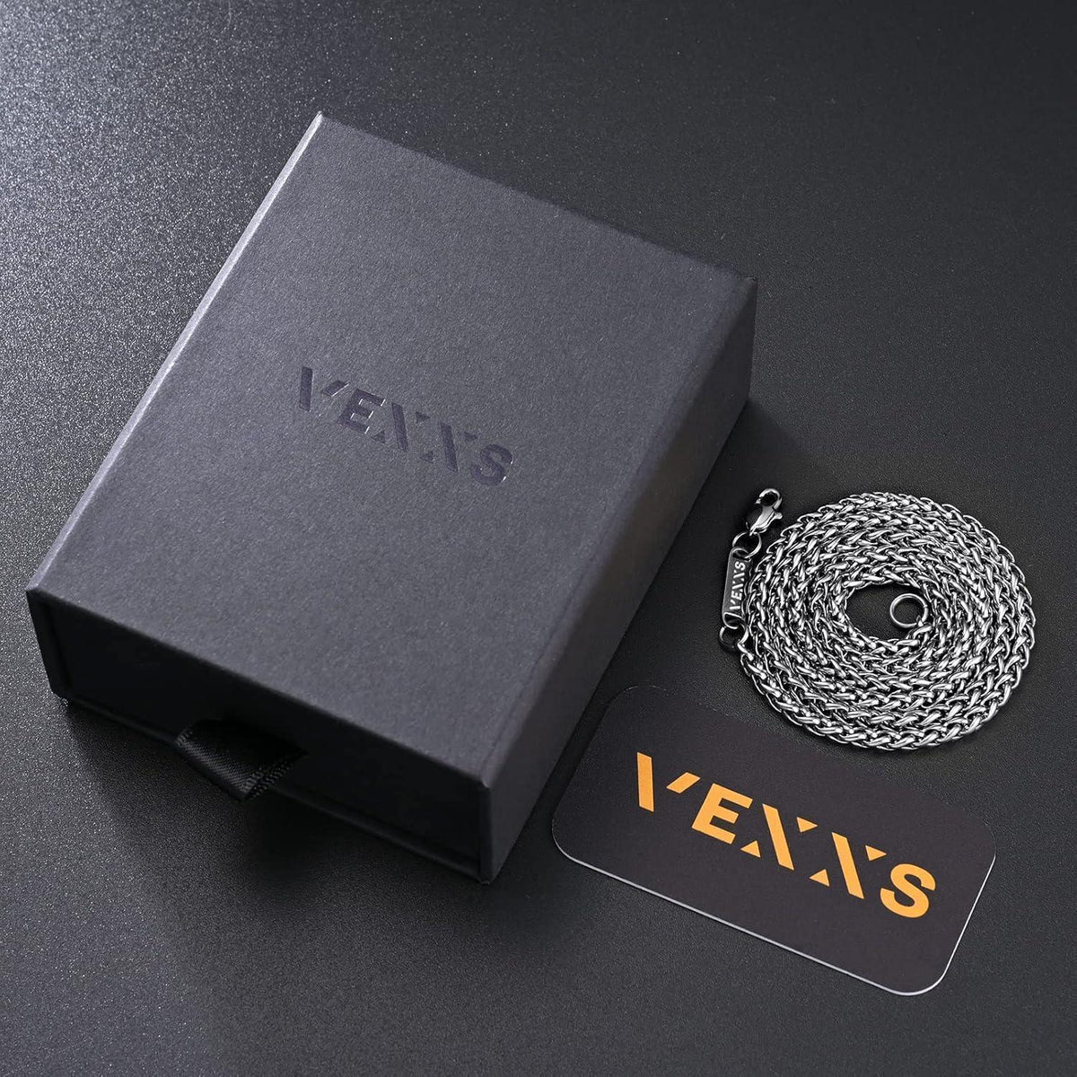 Herren Halskette Panzerkette 18K Gold Vergoldet Cuban Link 3mm 56cm