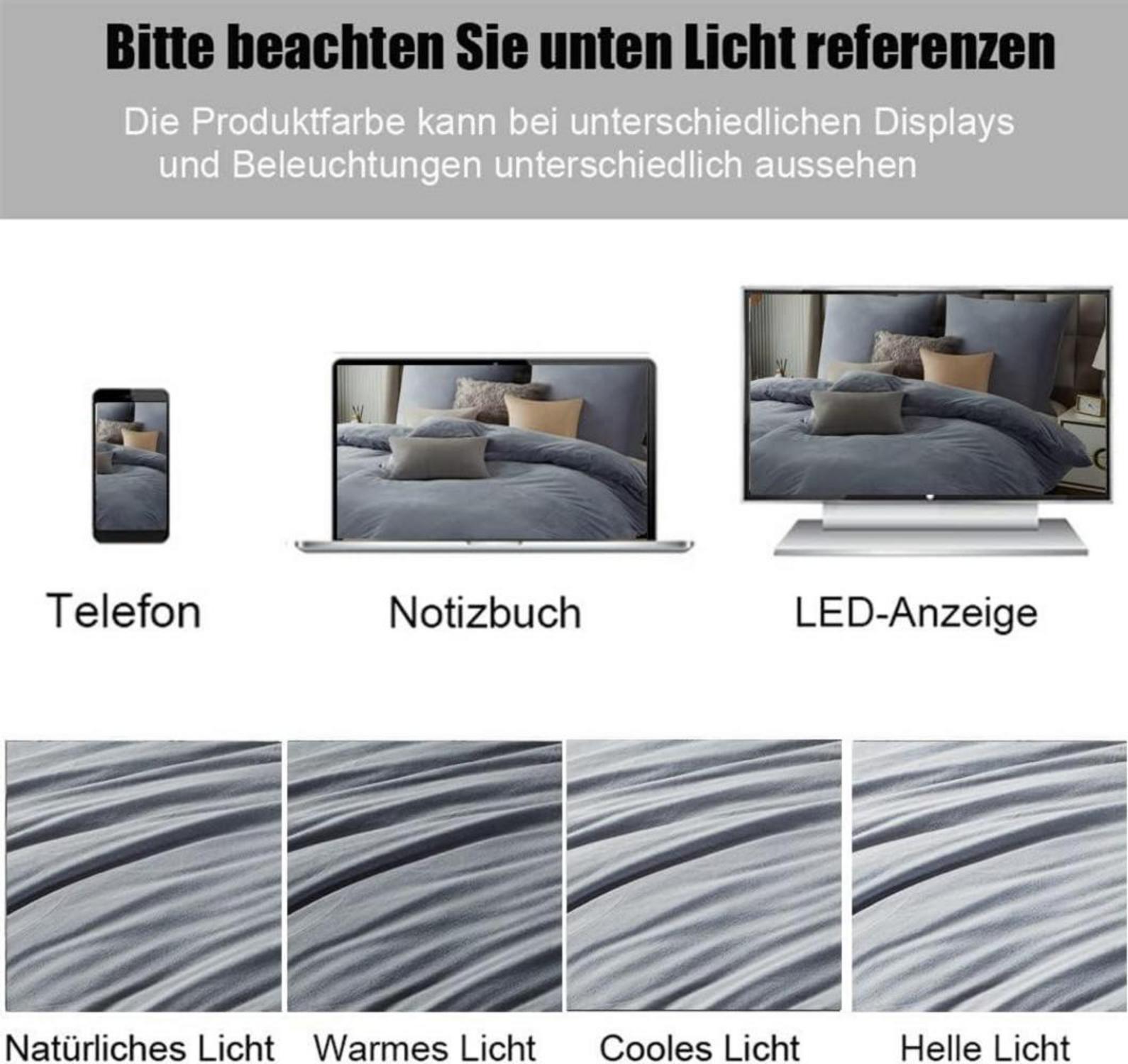 Soifox 2er Set Kissenbezug 60x60 Grau Samt Flauschig Deko Wurfkissen Schlafzimmer