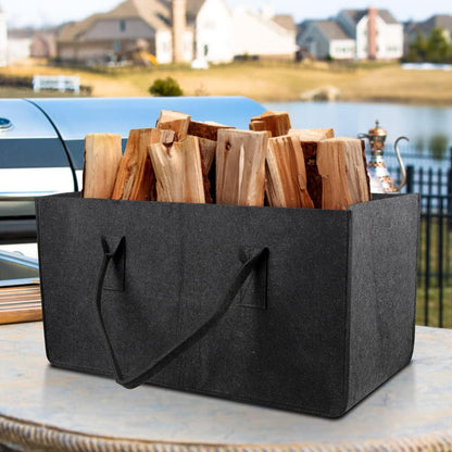 Filztasche XXL 61x32x32cm - 2er Set Dunkelgrau