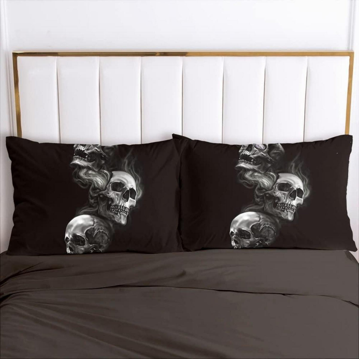 Gothic Schädel Bettwäsche-Set 135x200cm, 4-teilig