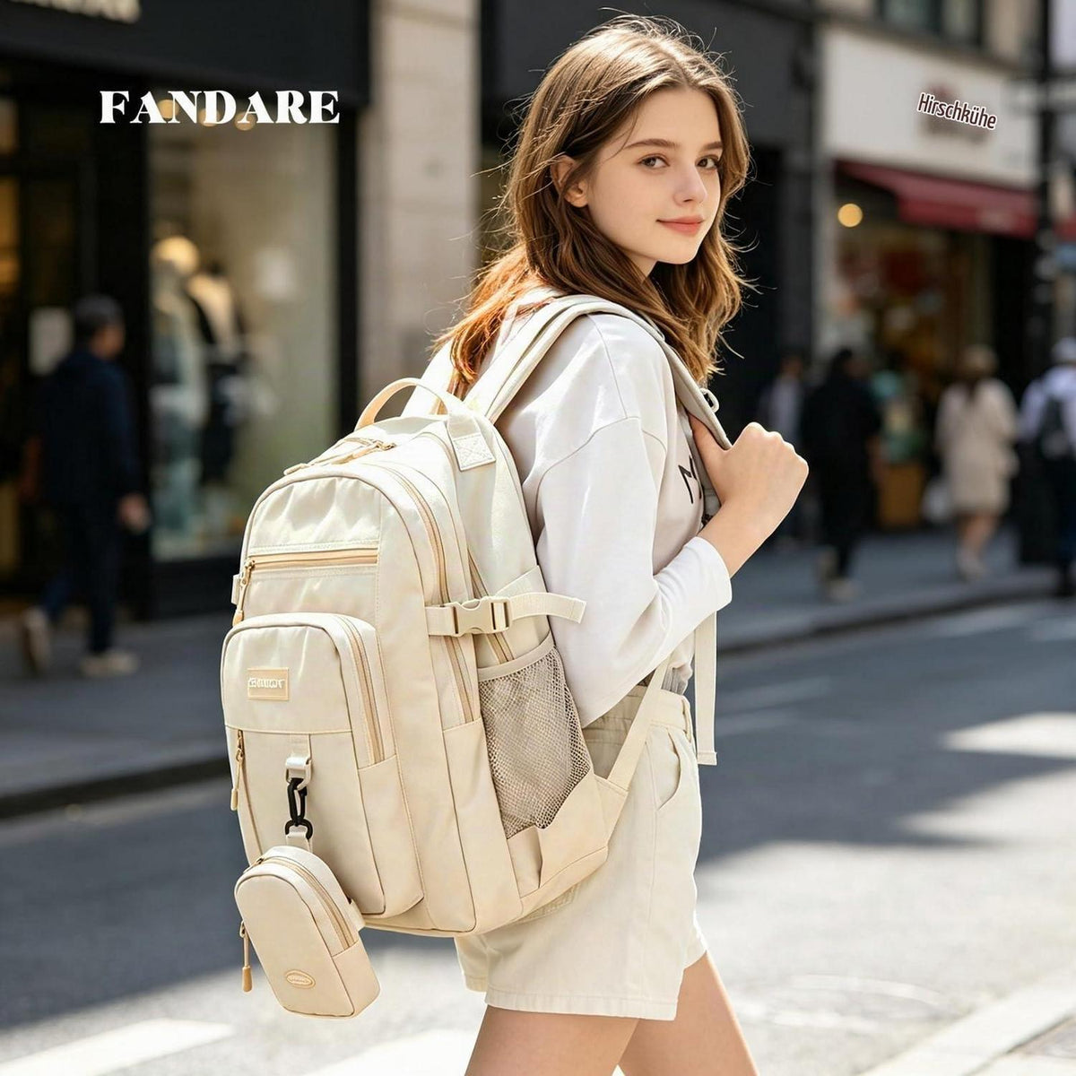 Lässiger Rucksack mit Laptopfach – Daypack für Schule & Reisen