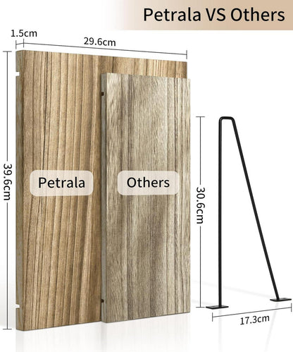 Rustikales Wandregal Holz 2er Set 30cm Breite Schweberegal