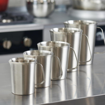 Edelstahl Messbecher 2000ml mit Ausguss – Präzise & Langlebig