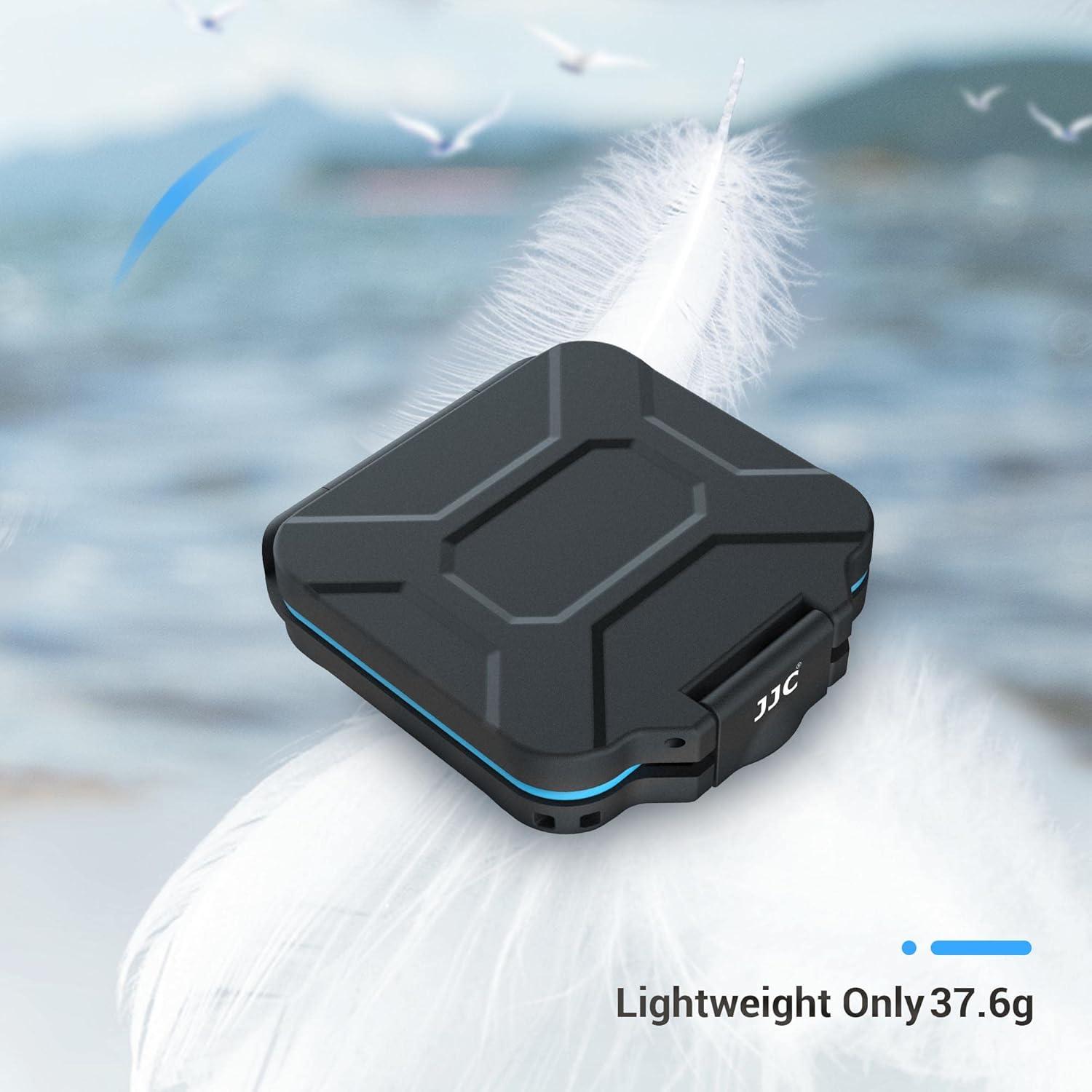 JJC Speicherkarten Hülle für 4 SD 8 Micro SD Karten Organizer Stoßfest Wasserbeständig