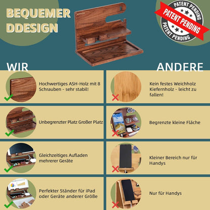 Holz Organizer Männer Weihnachtsgeschenk, Phone