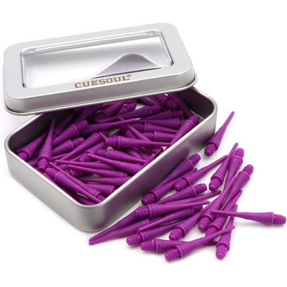 2BA Soft Dartpfeil Spitzen 100 Stück Violett Flexibel