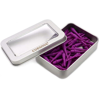 2BA Soft Dartpfeil Spitzen 100 Stück Violett Flexibel