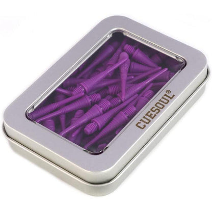 2BA Soft Dartpfeil Spitzen 100 Stück Violett Flexibel