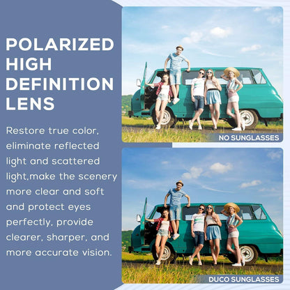 Polarisierte Sport Sonnenbrille für Herren TR90 Frame UV400