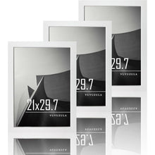 Bilderrahmen A4 Weiss Holz Fotorahmen 21x30cm MDF DIN A4 3er
