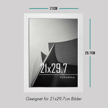 Bilderrahmen A4 Weiss Holz Fotorahmen 21x30cm MDF DIN A4 3er