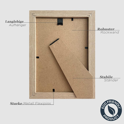 Bilderrahmen 10x15cm Holz Fotorahmen 4x6 Zoll MDF Rahmen Set
